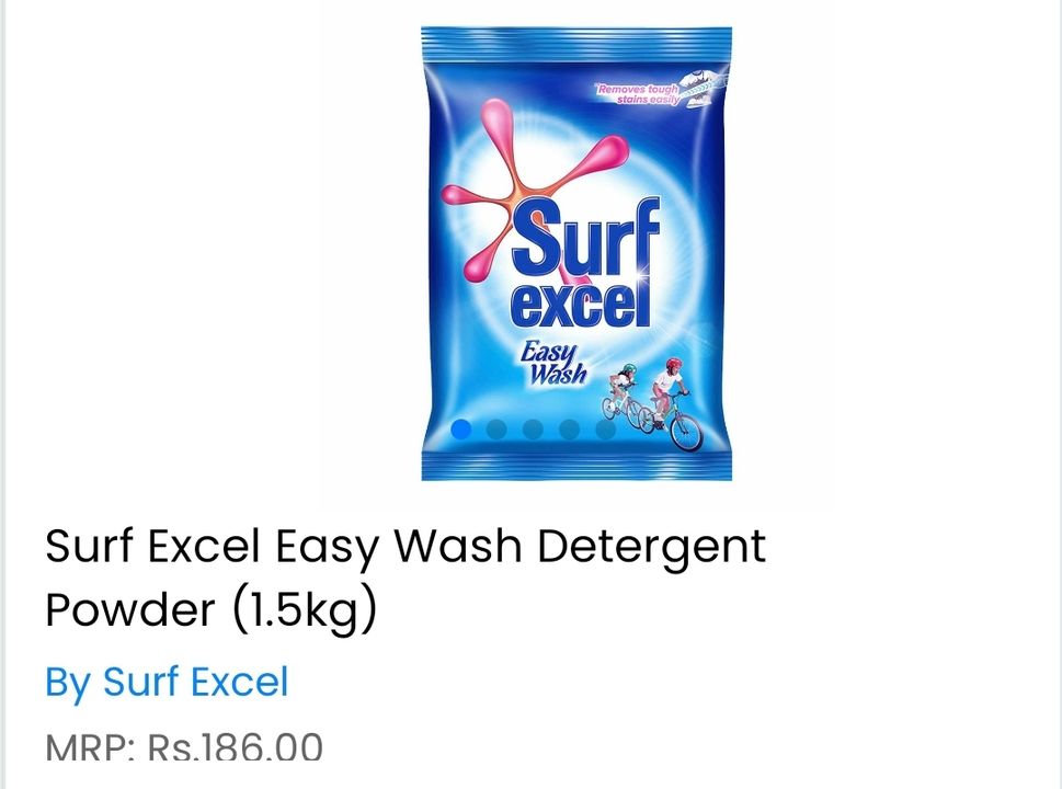 Surf Excel washing powder 1.5 kg uploaded by AK Sales  on 8/24/2021