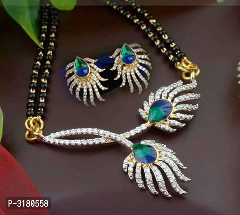 Woman peacock mangal sutra uploaded by Diamond collection Jaipur  on 8/24/2021
