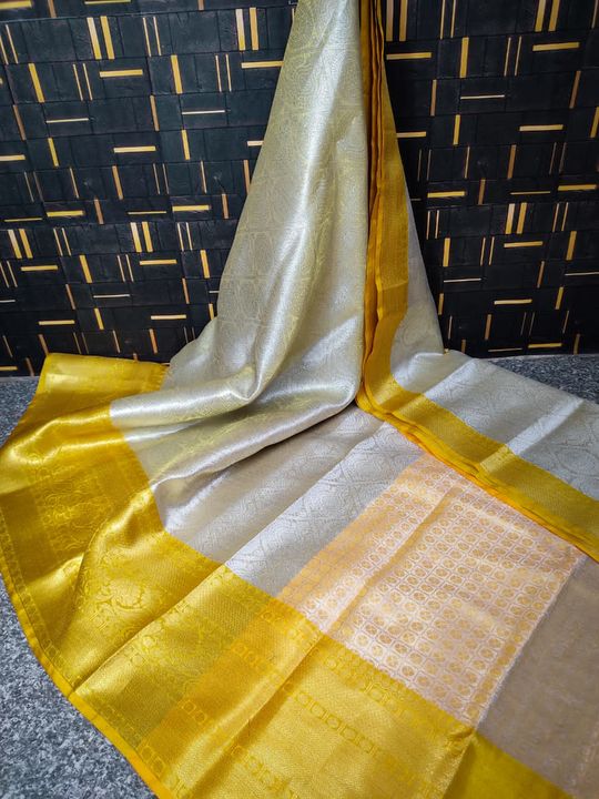 Tissue banarsi silk saree uploaded by M.R Fabric on 8/25/2021