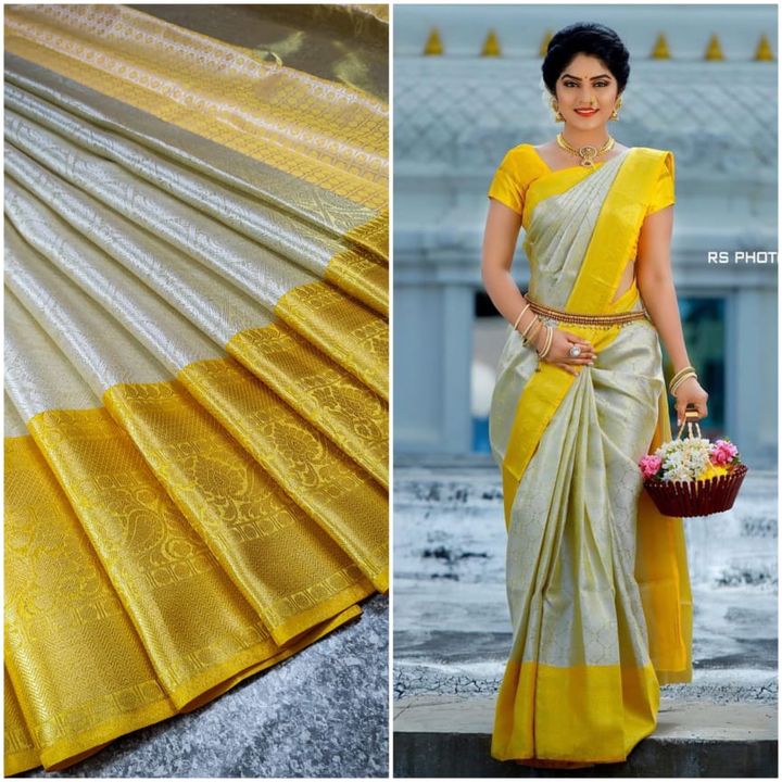 Tissue banarsi silk saree uploaded by M.R Fabric on 8/25/2021