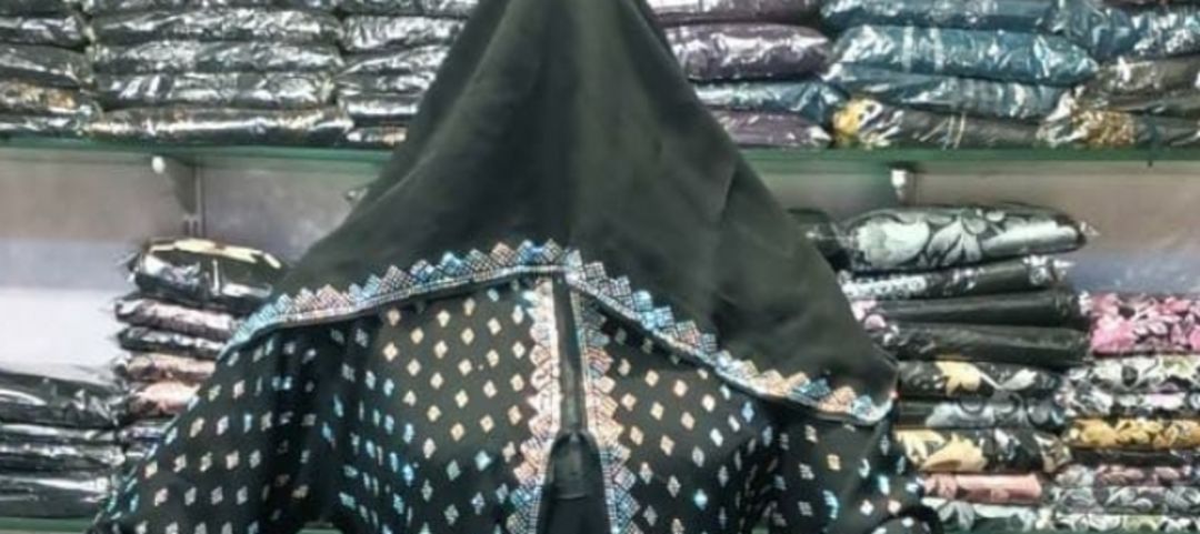 Abaya with saree shirt