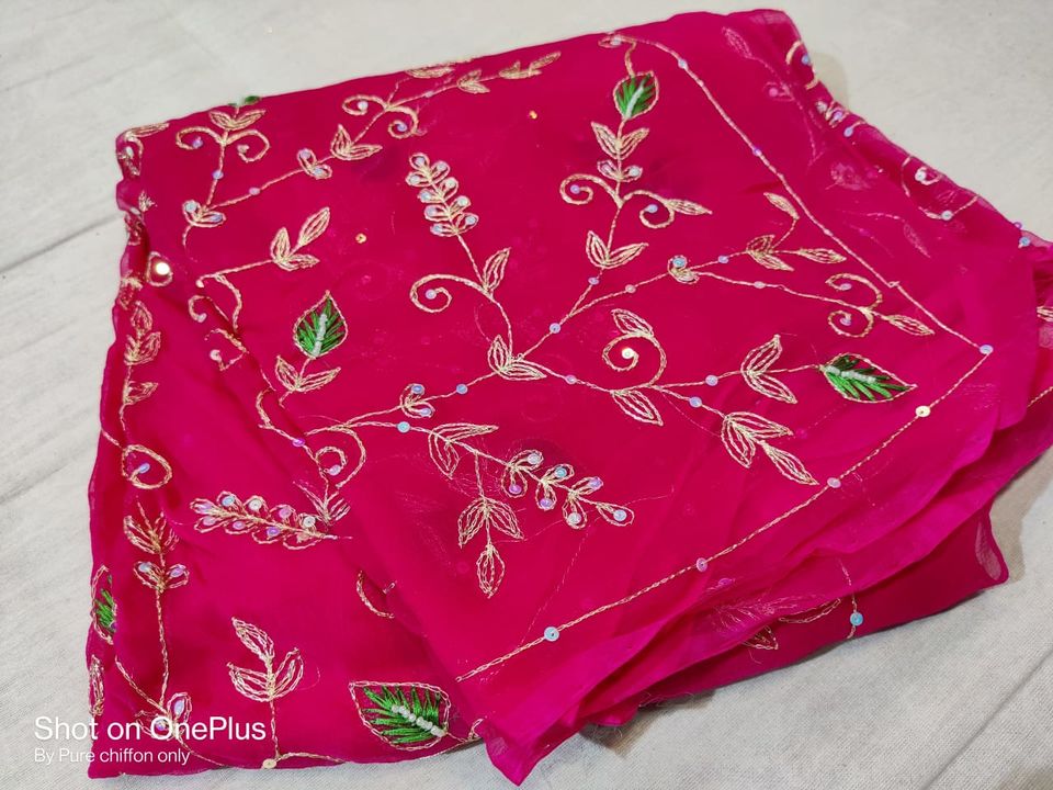 Chiffon fabric uploaded by Shree Gauri traders on 8/25/2021