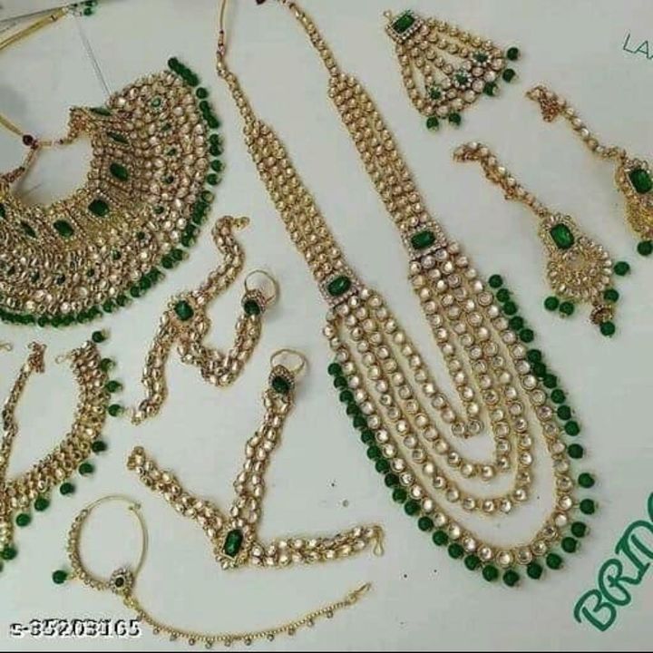 Kundan Bridal jewellery set uploaded by Blessings jewellery house on 8/25/2021