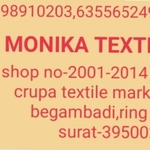 Business logo of Monika textiles