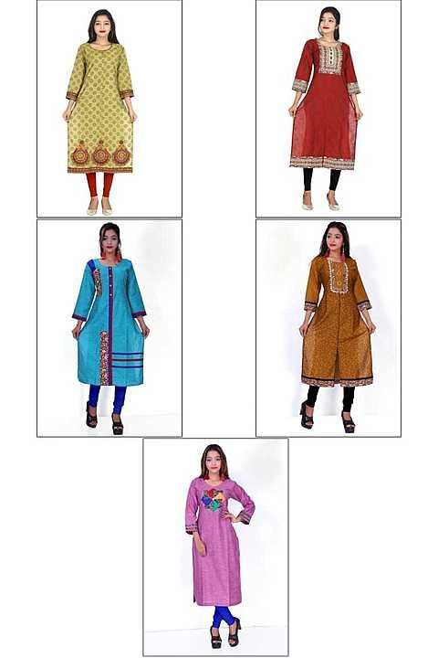 Post image Cotton kurti M L XL XXL size available each size 5 Designs per catalog