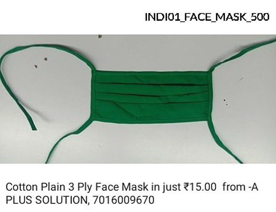 Cotton Mask washable uploaded by business on 9/2/2020