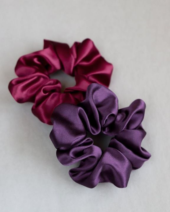 purple and champagne xl scrunchie uploaded by business on 8/25/2021