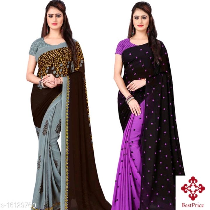 Sarees: Pack of 2 uploaded by business on 8/26/2021