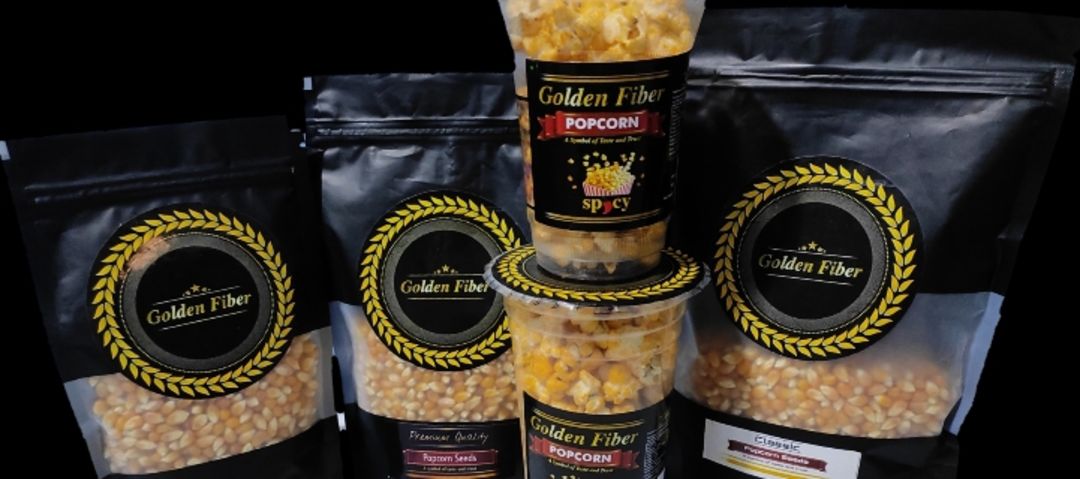 Golden fiber popcorn and seeds