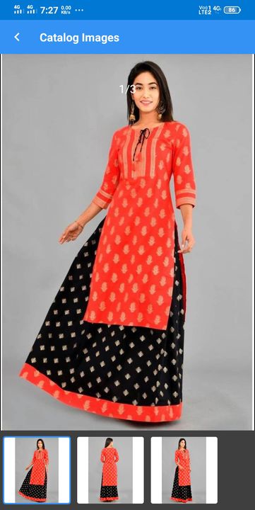 skirt and kurti  uploaded by Ananya fashions on 8/26/2021
