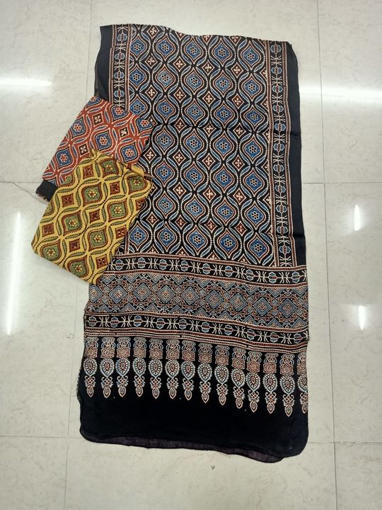 *Modal Silk Natural Dye Handblock Print Stole* uploaded by CULTURE on 8/26/2021
