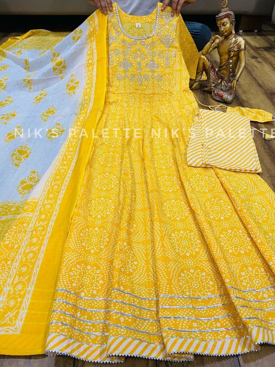 Anarkali suit with dupatta uploaded by business on 8/26/2021