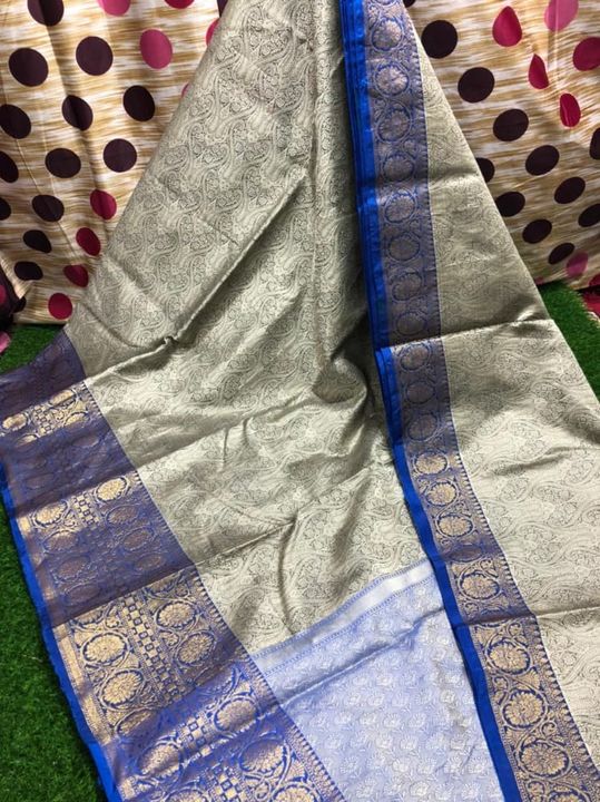 Kora Muslin banarsi silk sarees uploaded by business on 8/26/2021
