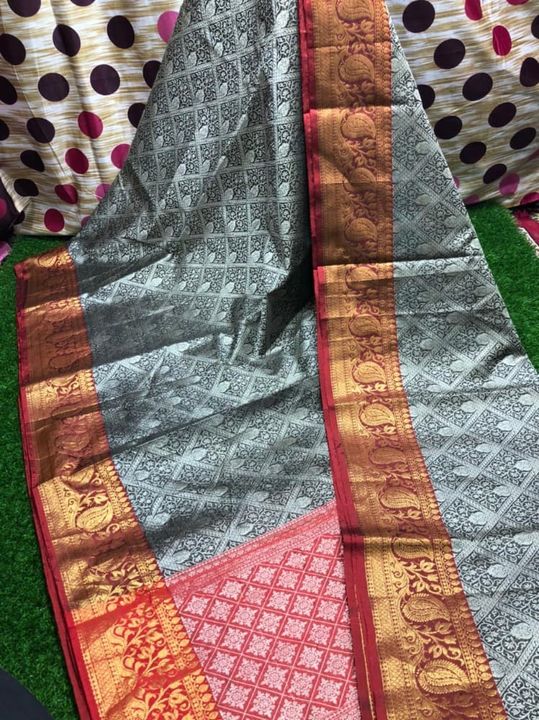Kora Muslin banarsi silk sarees uploaded by business on 8/26/2021