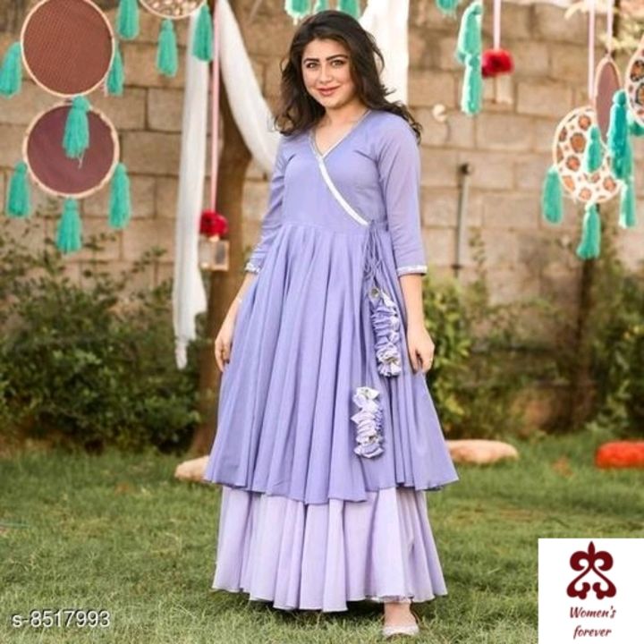 Women solid rayon Kurta with sharara uploaded by business on 8/27/2021