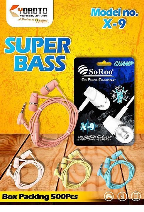 soroo earphones with mic.... 5 colors uploaded by business on 9/3/2020