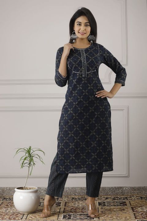 Rayon kurta with pent uploaded by Radhey collection on 8/27/2021