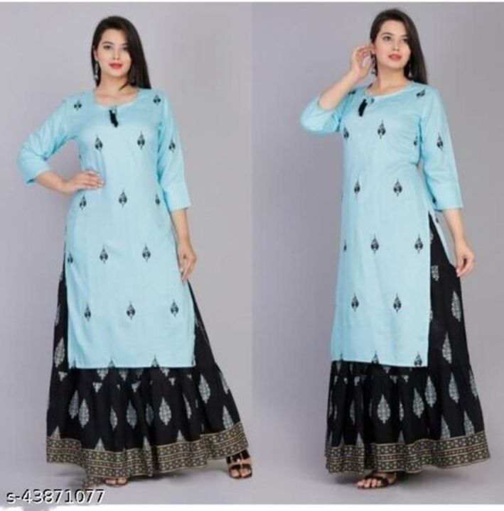 Post image मुझे Mujhe 4xl size mai skirt kurta dupatta set chayiye sample pic bheji hai skirt transparent nahi ho  की 1 One piece चाहिए।
मुझसे चैट करें, अगर आप COD सुविधा देते हैं।
मुझे जो प्रोडक्ट चाहिए नीचे उसकी सैंपल फोटो डाली हैं।