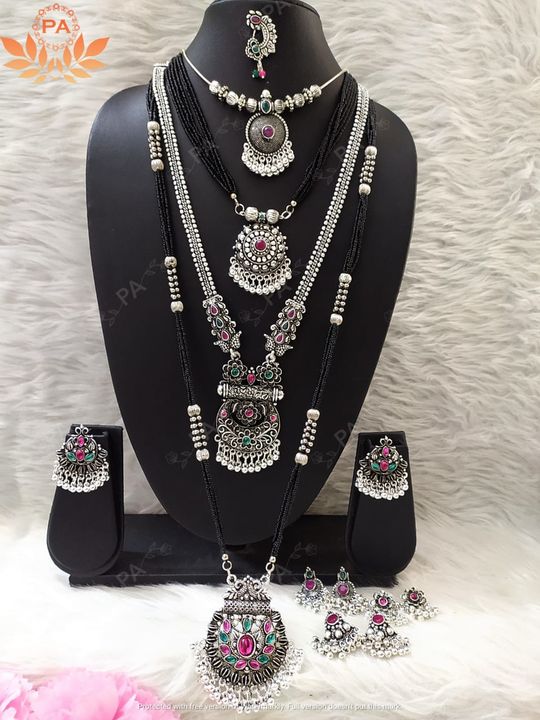Oxidised combo uploaded by Varad Fasion Collection on 8/27/2021