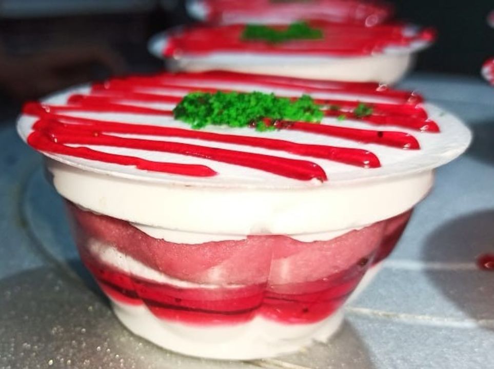 Strawberry  Eggless katori cake uploaded by Shiva Bakers on 8/27/2021