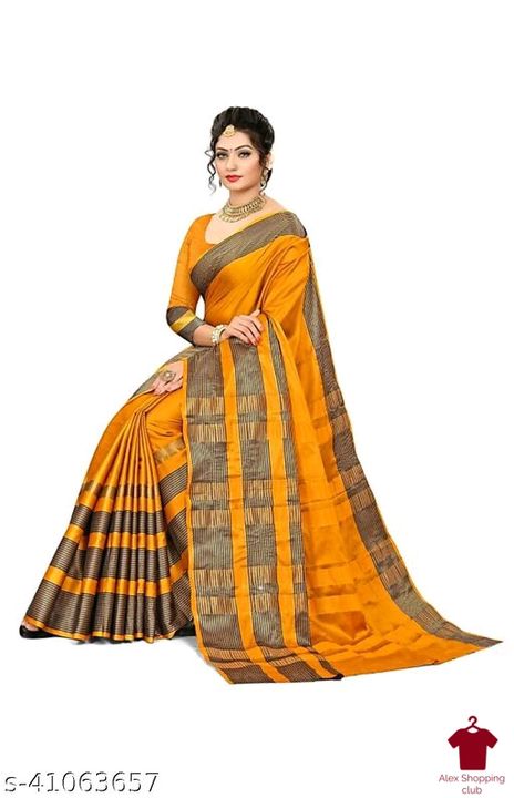 Aagam Attractive Sarees
Saree Fabric: Cotton uploaded by Alex shopping club on 8/28/2021