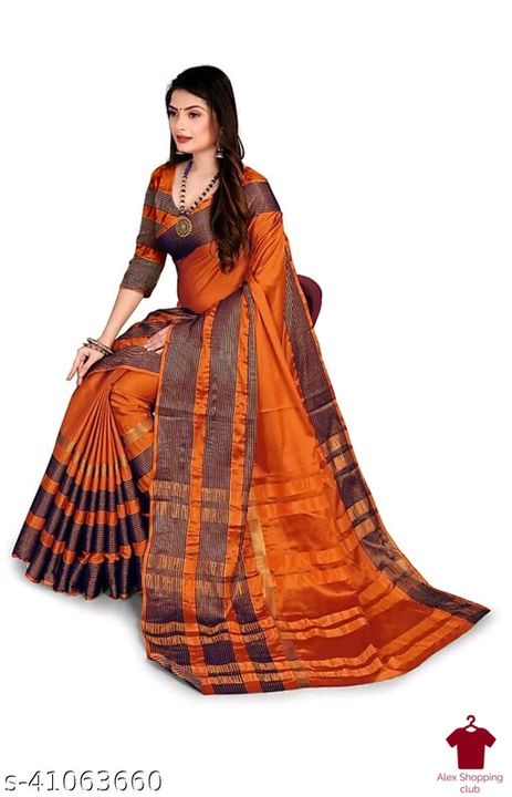 Aagam Attractive Sarees
Saree Fabric: Cotton uploaded by Alex shopping club on 8/28/2021
