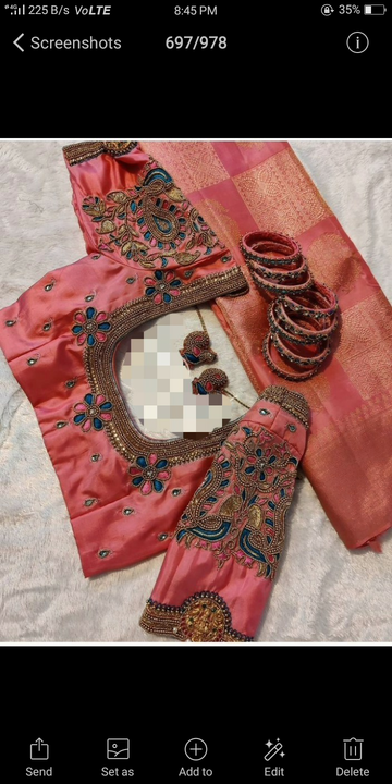 Fabulous  Aari blouses  uploaded by Aari Work Designing on 8/28/2021