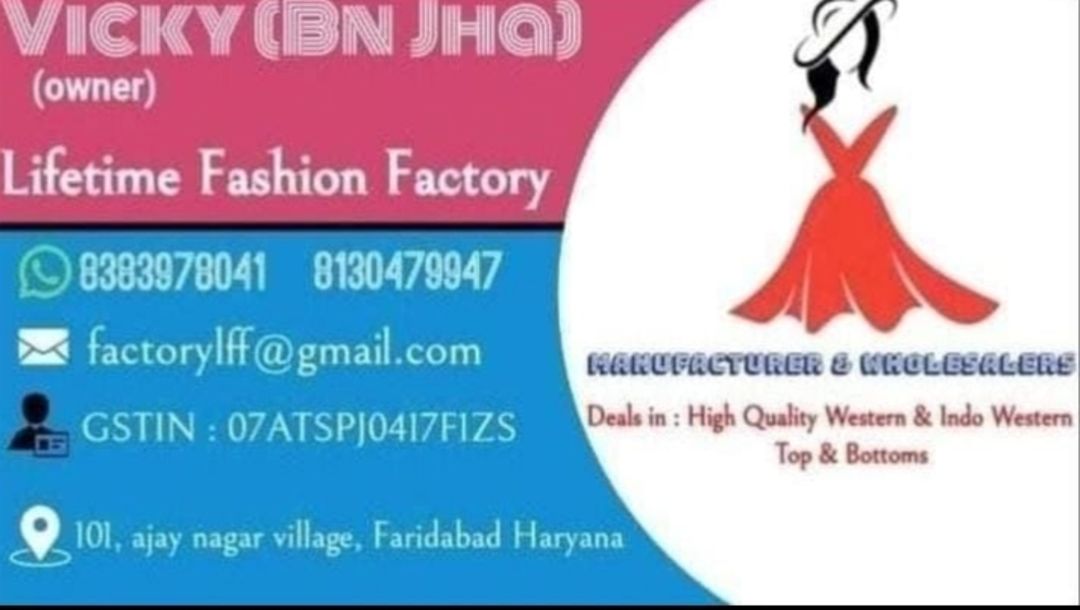 Post image I m girls cloth manufacturers
Contact me all reseller, wholesalers, shop keeper
Aap apna degion bhi banwa sakte ho.
