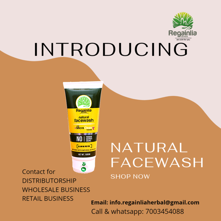 REGAINLIA natural facewash uploaded by business on 8/28/2021