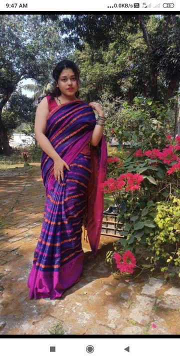 Khdai cotton handloom Saree with BP uploaded by Asim handloom Saree on 8/28/2021