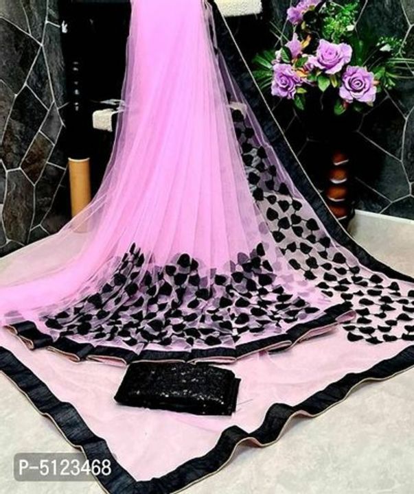 New Trendy Embroidered Net Sarees with Blouse piece uploaded by business on 8/29/2021