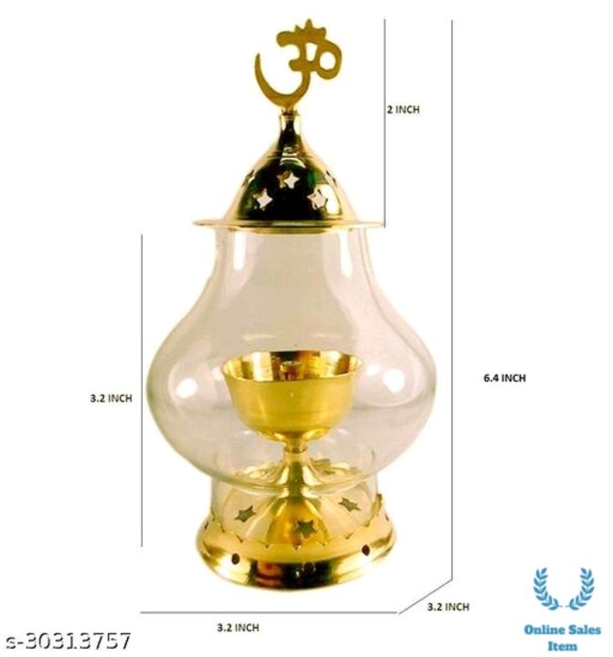 Decor Brass Gold Akhand Diya Big Oil Puja Lamp 4.8 Inch
Material: Brass
Type: Pooja Thalis & plates
 uploaded by Pawan Kumar on 8/29/2021