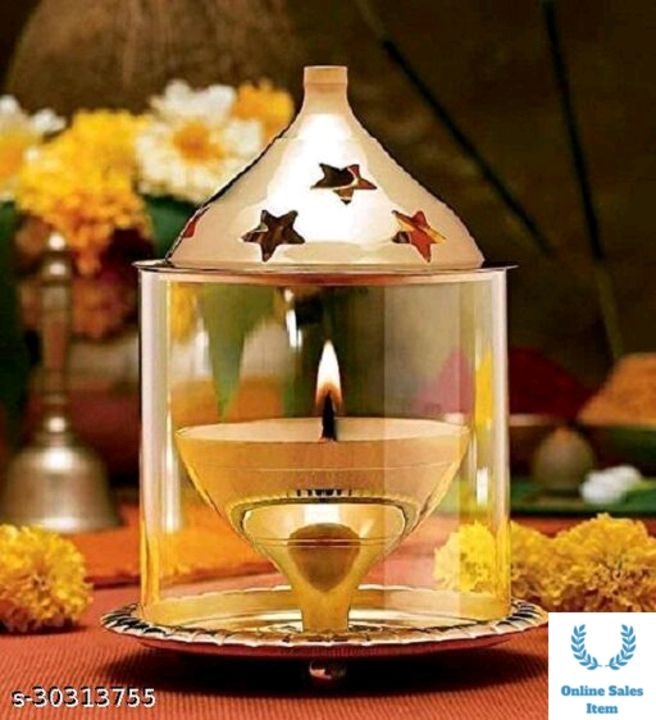 Decor Brass Gold Akhand Diya Big Oil Puja Lamp 4.8 Inch
Material: Brass
Type: Pooja Thalis & plates
 uploaded by business on 8/29/2021
