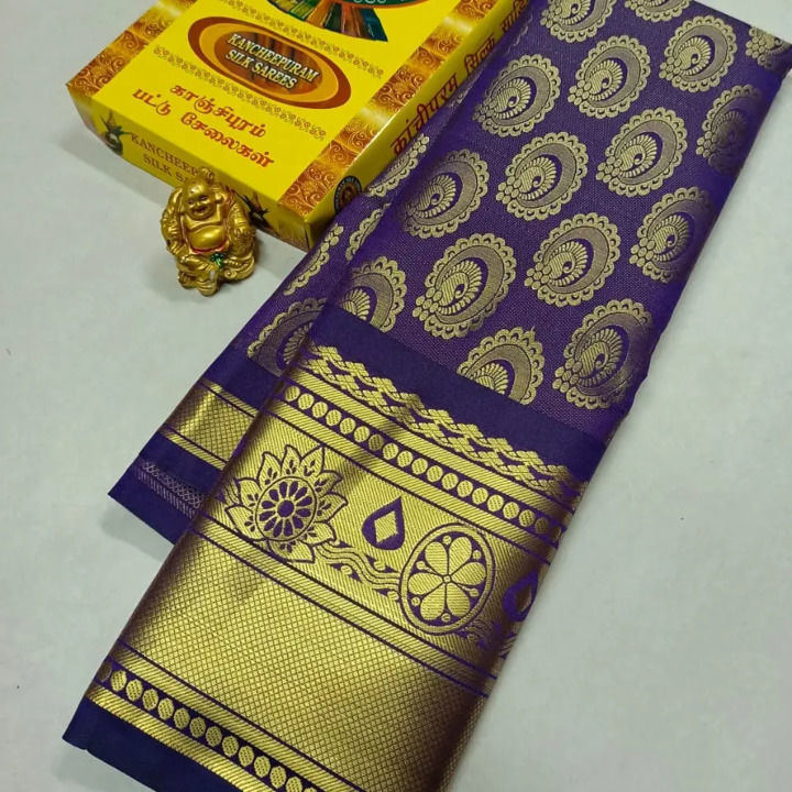 Big zari border silk sarees uploaded by thamarai sarees on 8/29/2021