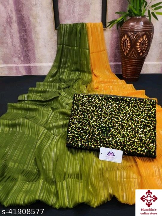 Saree uploaded by Musadika's online store on 8/29/2021