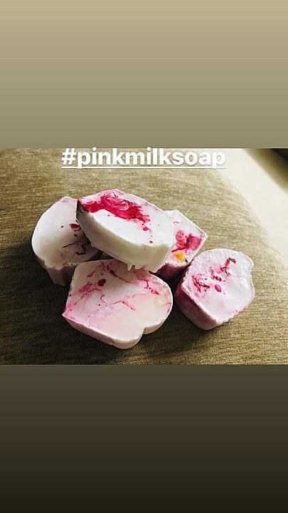 Milk rose pink soap uploaded by business on 9/3/2020