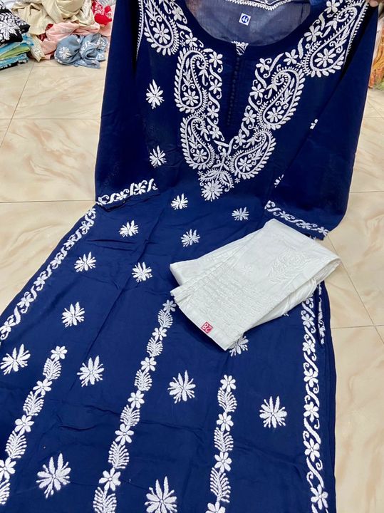 Post image Ping me for price and details
These are ladies lucknowi chikankari kurtis
Cod not available only online payment