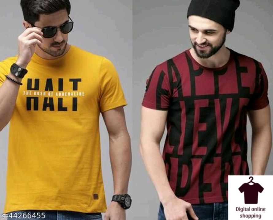 Multipack:  2 Tshirts for Men's uploaded by Digital Online Shopping on 8/29/2021