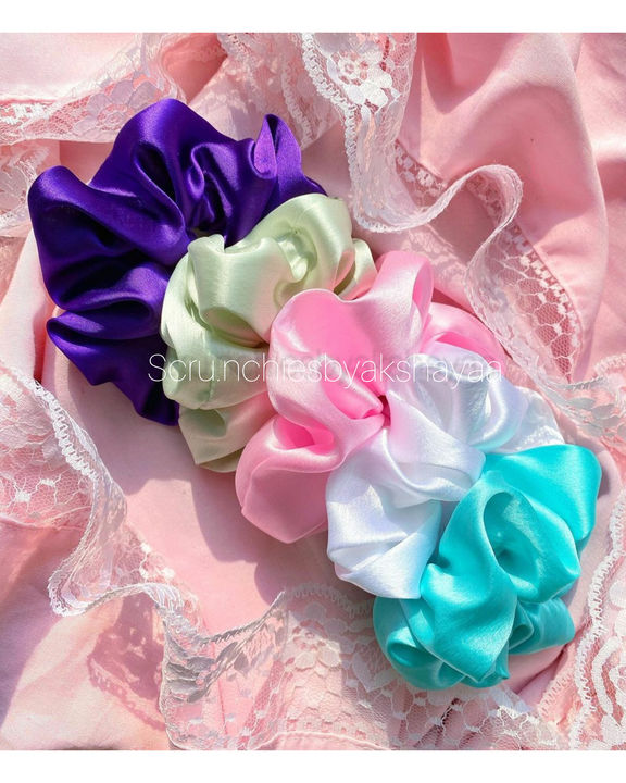 Product image with price: Rs. 50, ID: satin-scrunchies-138a4f48