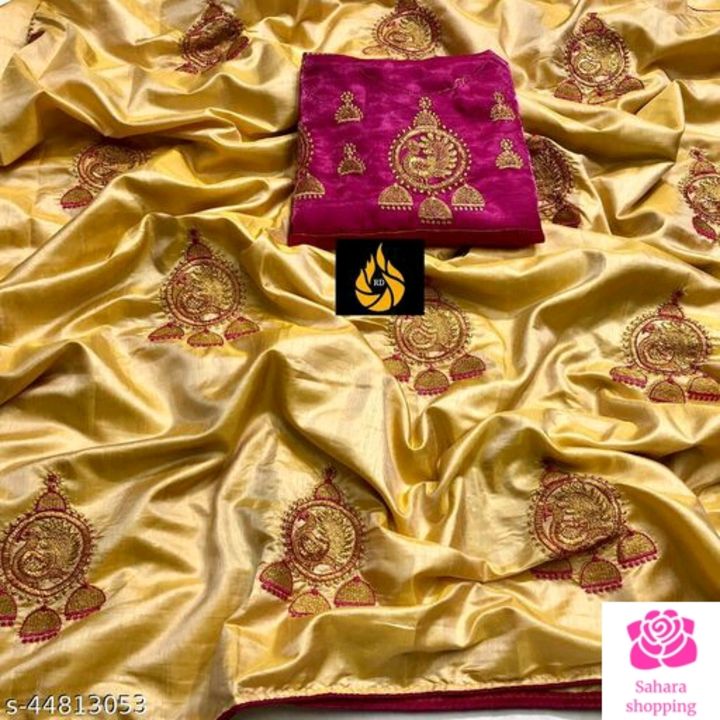Embroidery Silk saree uploaded by Sahara online shopping on 8/30/2021