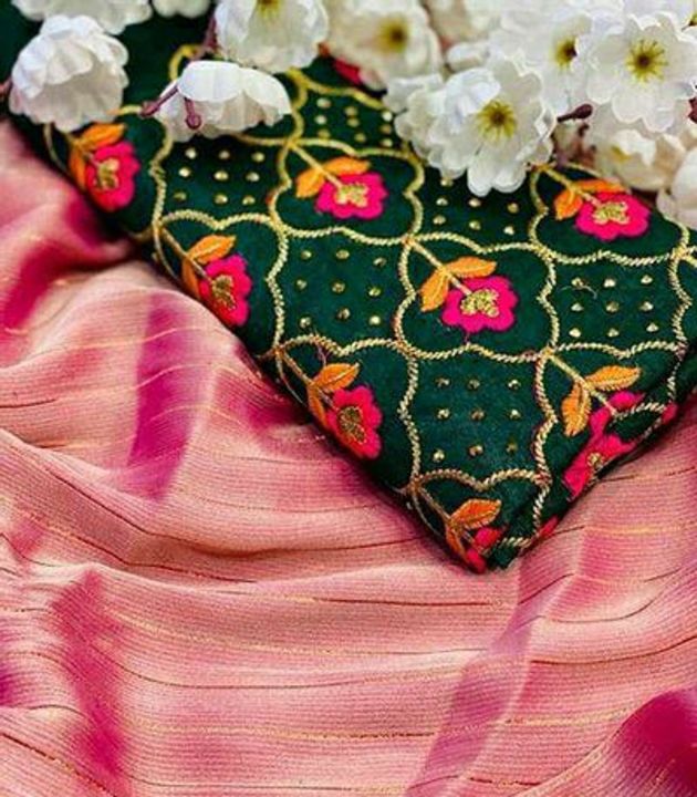 Fancy Chiffon Zari Woven Sarees with Embroidered Blouse Piece uploaded by Adwitiya on 8/30/2021