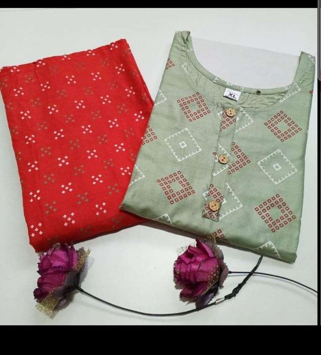 Post image I want 1 KGs of Pant and kurti set at reasonable prices below are the sample pics.
Chat with me only if you offer COD.
Below are some sample images of what I want.