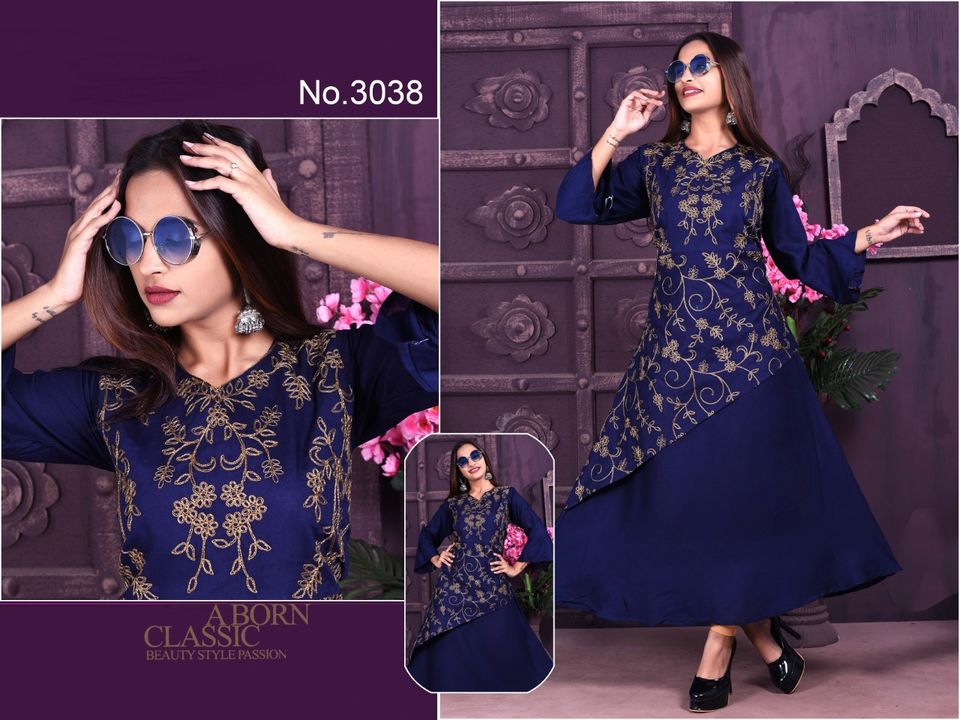 Fancy Kurtis gown straight cut newly arrival  uploaded by Arihant Handloom  on 8/30/2021