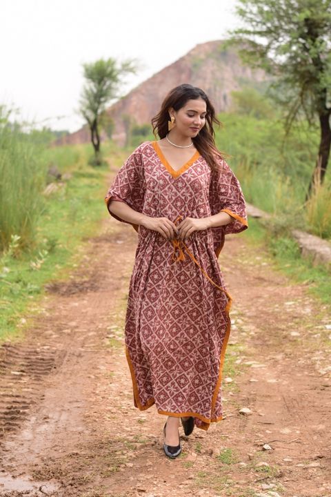 Post image 🔸️Bagru hand block printed *KAFTAN* Available
🔸️Authentic PRINT, with natural colours.
🔸52 inch  length...
🔸️100% Pure cotton
🔸️Free Size.
🔸️Booking Start Now

🔸Book fast

🔸 Dispatched from Wednesday