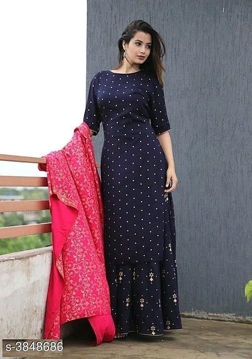 Long kurti with plazo uploaded by business on 9/4/2020