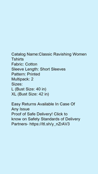Women's Tshirts uploaded by Biswas Enterprises on 8/31/2021