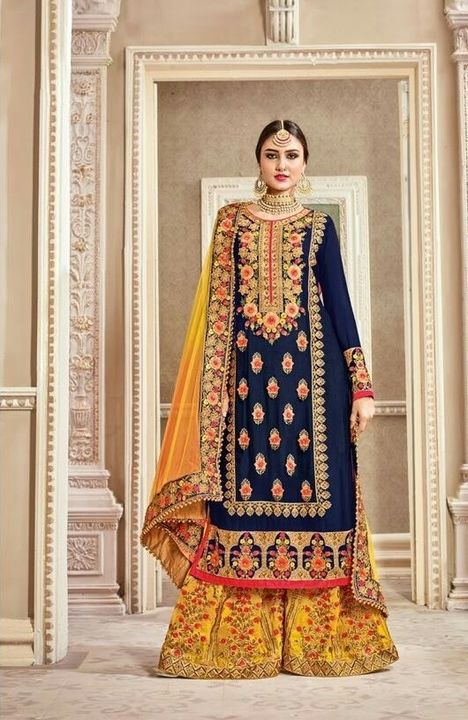 Partywear sharara salwar suit  uploaded by business on 8/31/2021