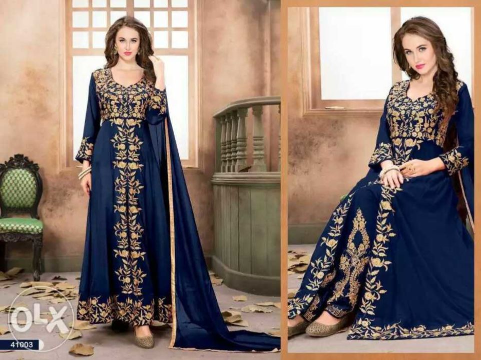 Long gown style anarkali dress uploaded by business on 8/31/2021