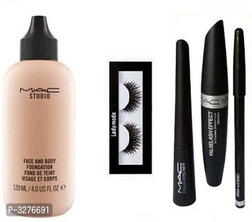 Ultimate Combo Of Eyelash & 3-In-1 (Eyebrow Pencil, Eyeliner, Mascara) With Face & Body Foundation uploaded by business on 8/31/2021