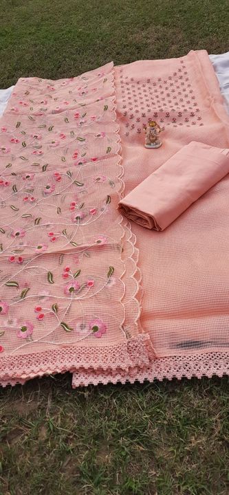 Kota Doriya Thread Embroidery Suit Set uploaded by business on 8/31/2021